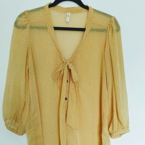 Yellow Polka Dots Blouse